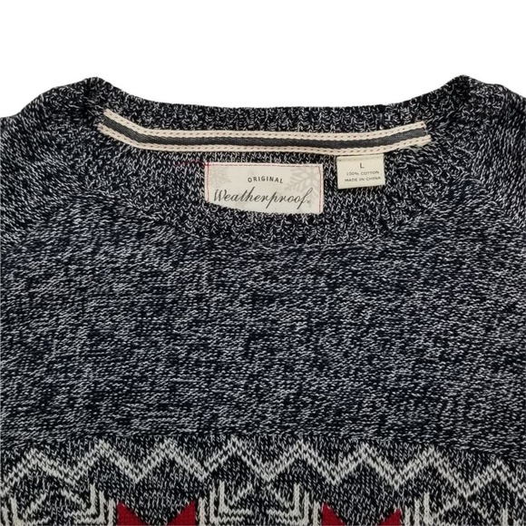 #89Original Weatherproof Vintage Mens Holiday Sweater Pullover Large NEW - Picture 2 of 12